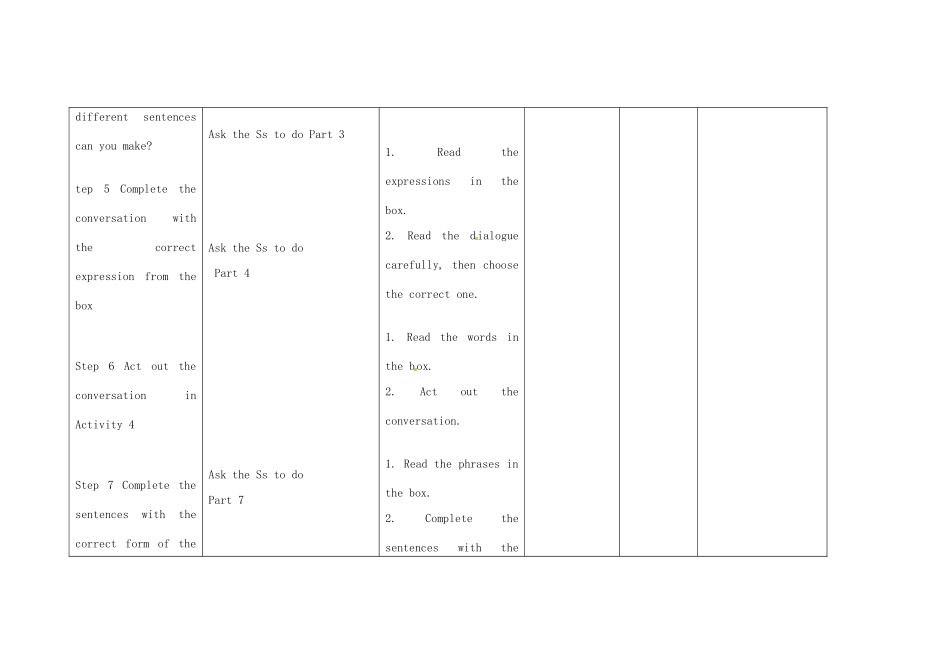 小学八年级英语上册 Module 6 Unit 3 Language in use教案 （新版）外研版-（新版）外研版初中八年级上册英语教案_第3页