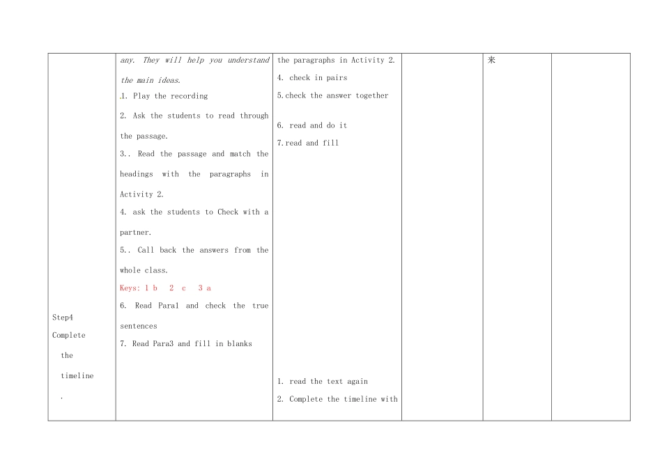 小学八年级英语上册 Module 5 Unit 2 It describes the changes in Chinese society教案 （新版）外研版-（新版）外研版初中八年级上册英语教案_第3页