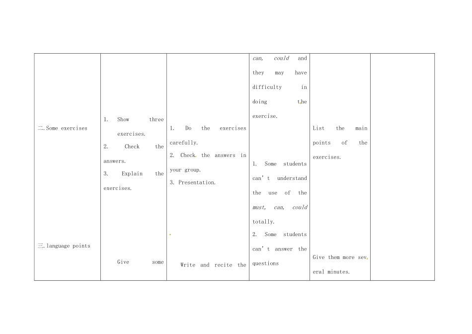 小学八年级英语上册 Module 12 Unit 3 Language in use教案 （新版）外研版-（新版）外研版初中八年级上册英语教案_第2页