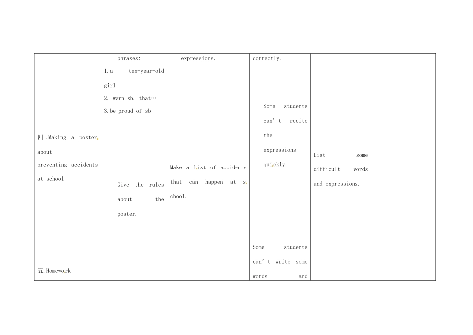 小学八年级英语上册 Module 12 Unit 3 Language in use教案 （新版）外研版-（新版）外研版初中八年级上册英语教案_第3页