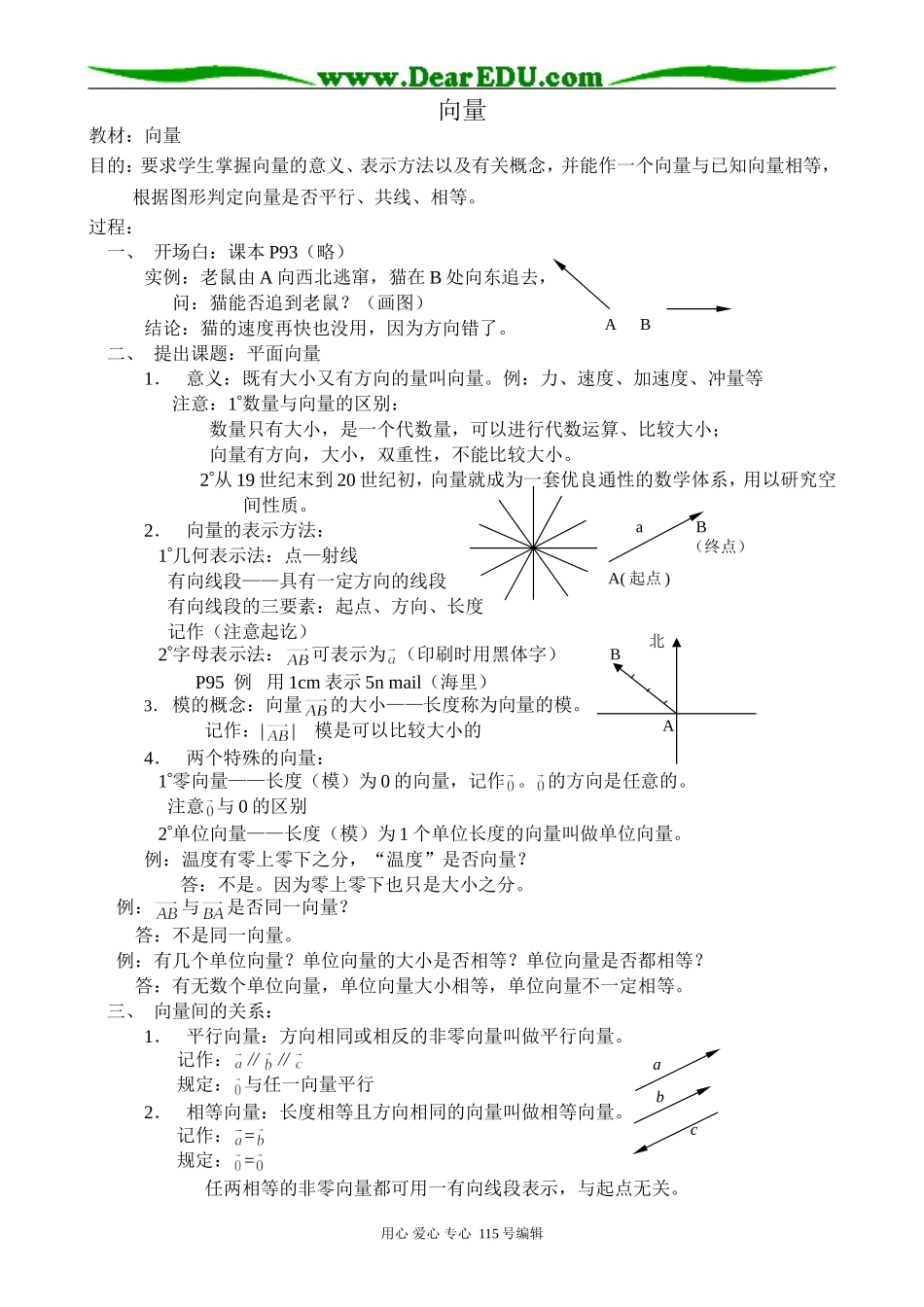 高中第一册(下)数学向量_第1页