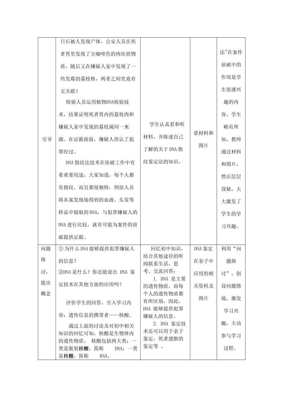 高中生物 第二章 组成细胞的分子 2.3 遗传信息的携带者-核酸教案2 新人教版必修1-新人教版高一必修1生物教案_第3页