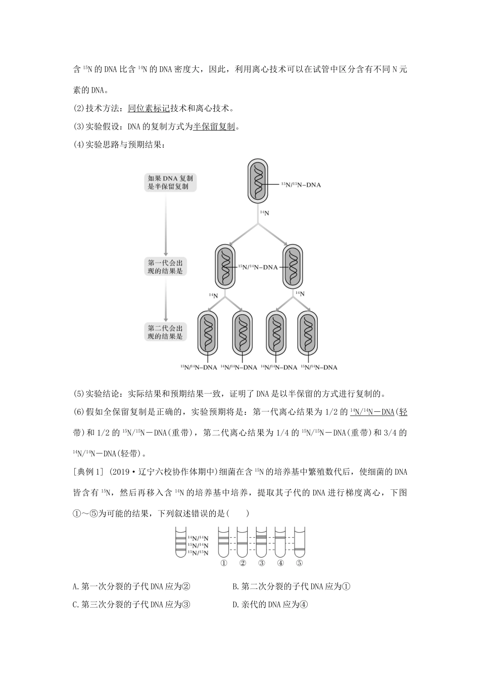 高中生物 第三章 基因的本质 第3节 DNA的复制和第4节 基因通常是有遗传效应的DNA片段教案 新人教版必修第二册-新人教版高一第二册生物教案_第2页