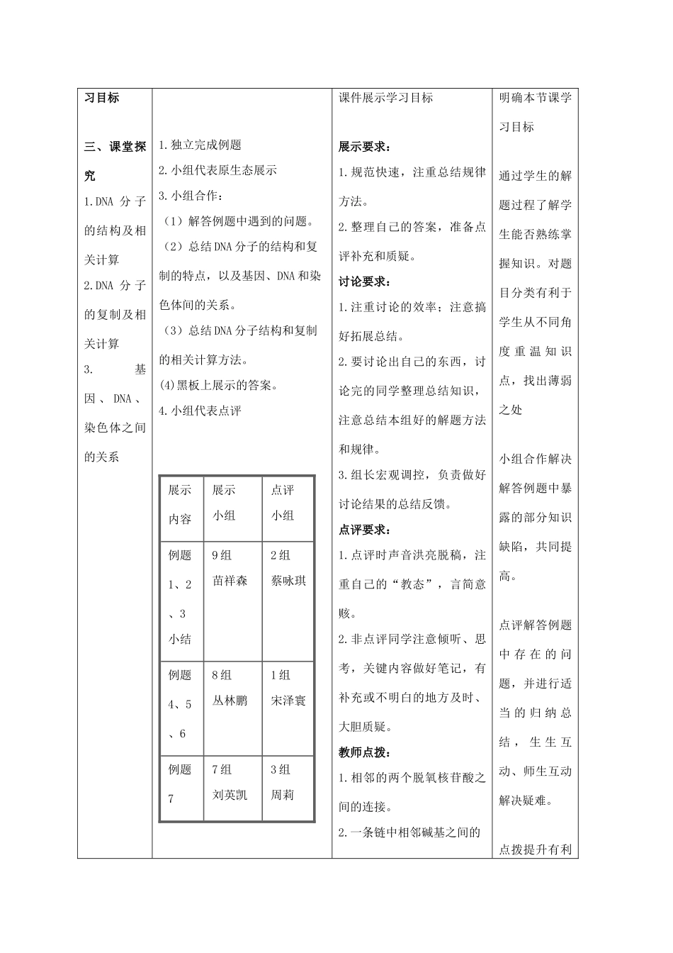 高中生物 第3章 基因的本质教学设计 新人教版必修2-新人教版高一必修2生物教案_第2页