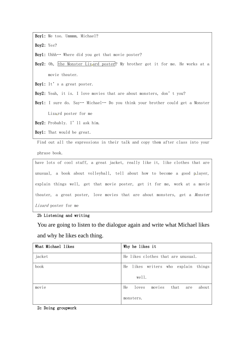 四川省江油市九年级英语《Unit 6 I like music that I can dance to》SECTION B 教案 人教新目标版_第3页