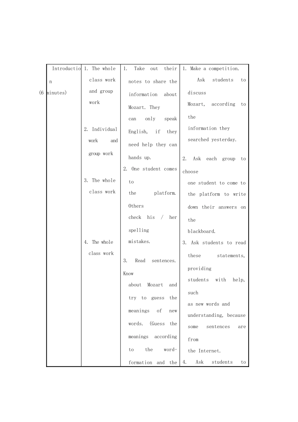 八年级英语上册 Unit 3 Our Hobbies Topic 2 What sweet music Section C教案 （新版）仁爱版_第3页