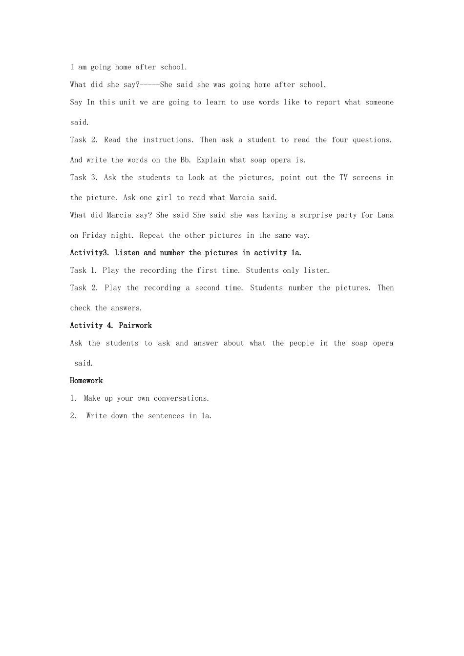 八年级英语下Unit4 教案3人教版_第3页