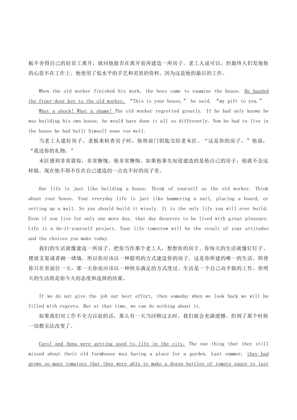 九年级英语 Unit 18 Revision Two教案+练习 北京实验版_第3页