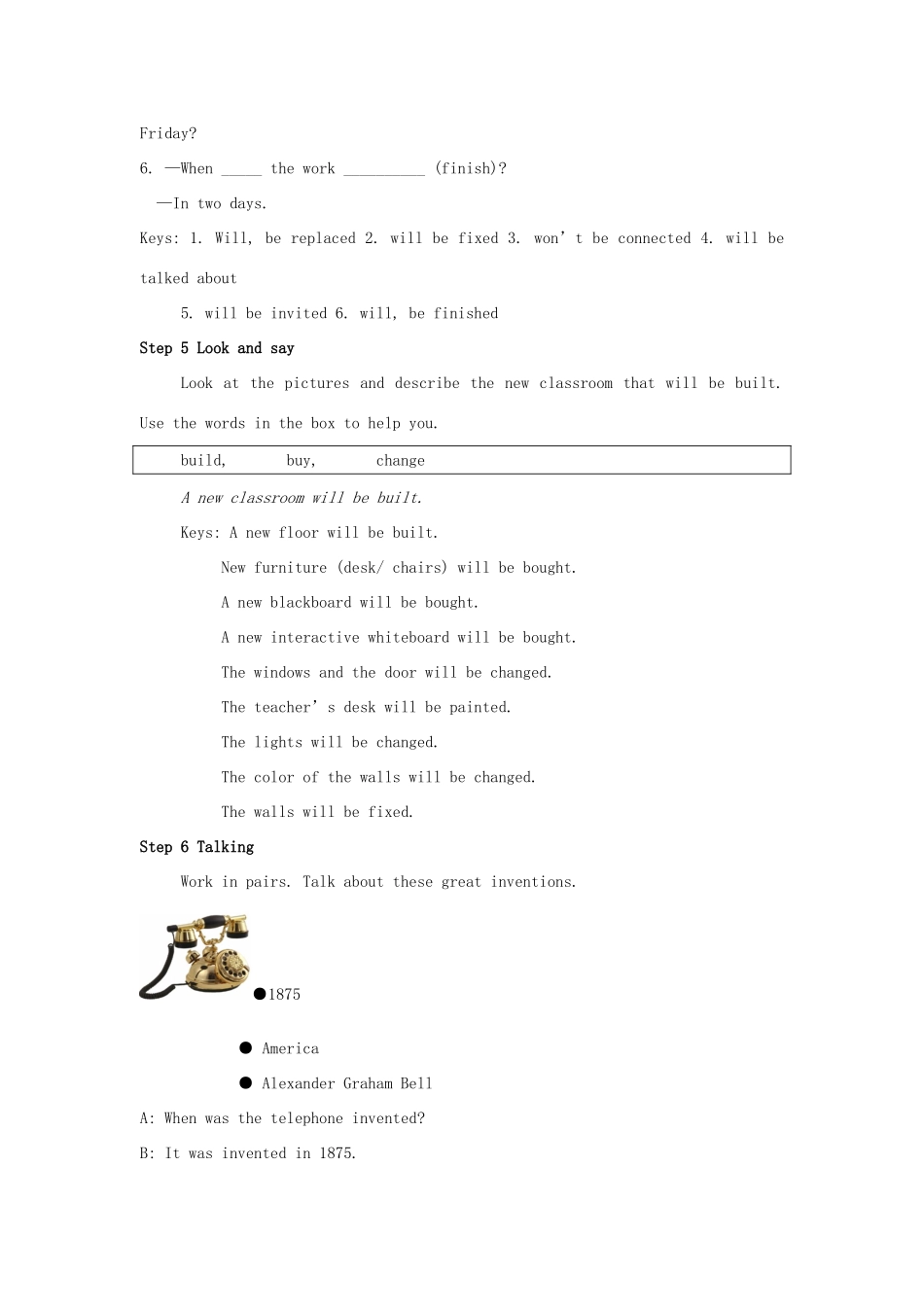 九年级英语上册 Module 9 Great inventions Unit 3 Language in use教案 （新版）外研版-（新版）外研版初中九年级上册英语教案_第3页