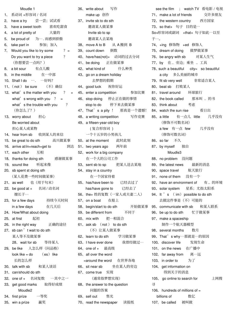 2014新外研版八年级下册英语复习知识点汇总_第1页