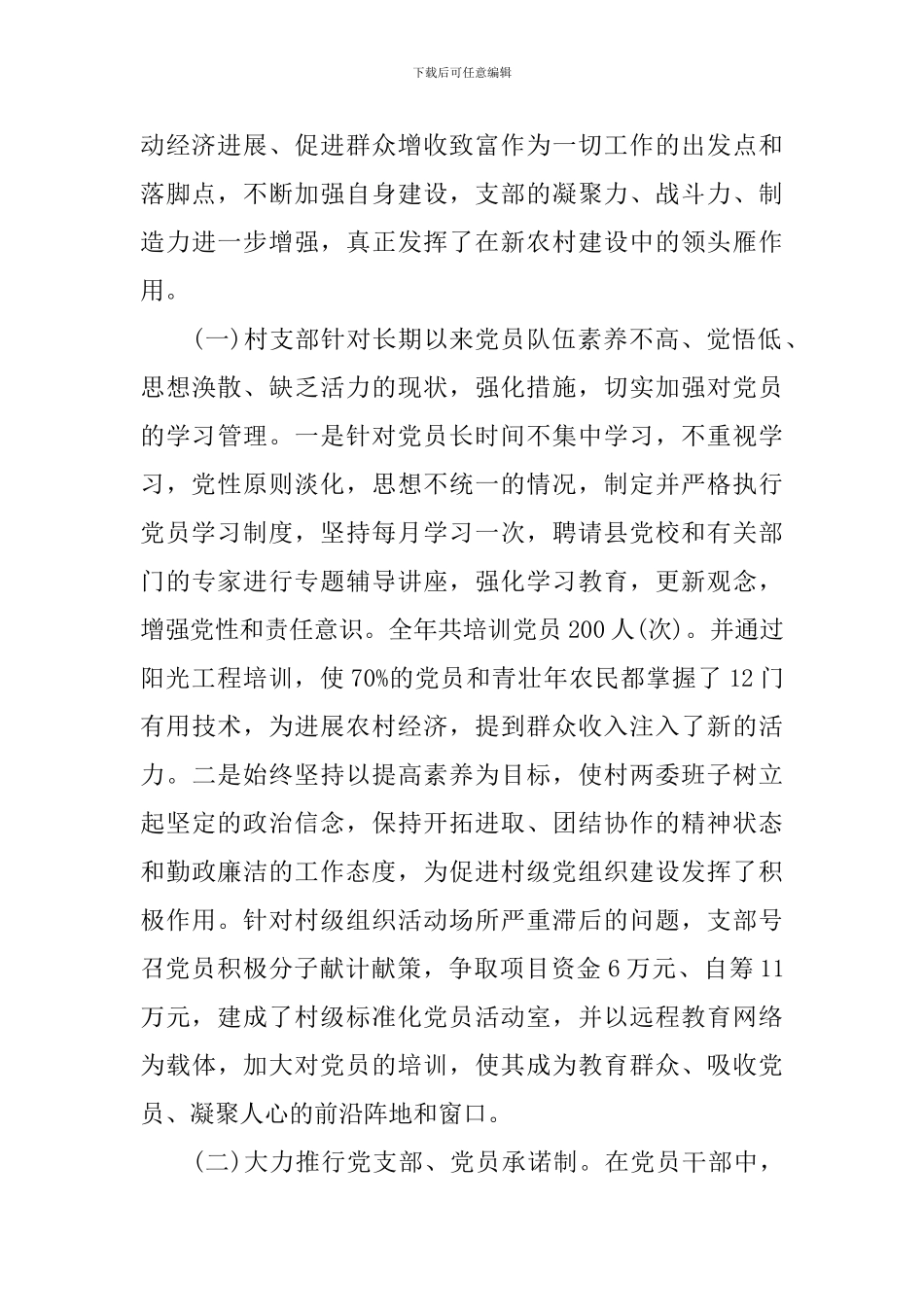 2024村级党建工作总结_第2页