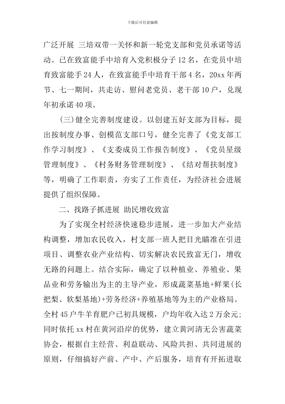 2024村级党建工作总结_第3页