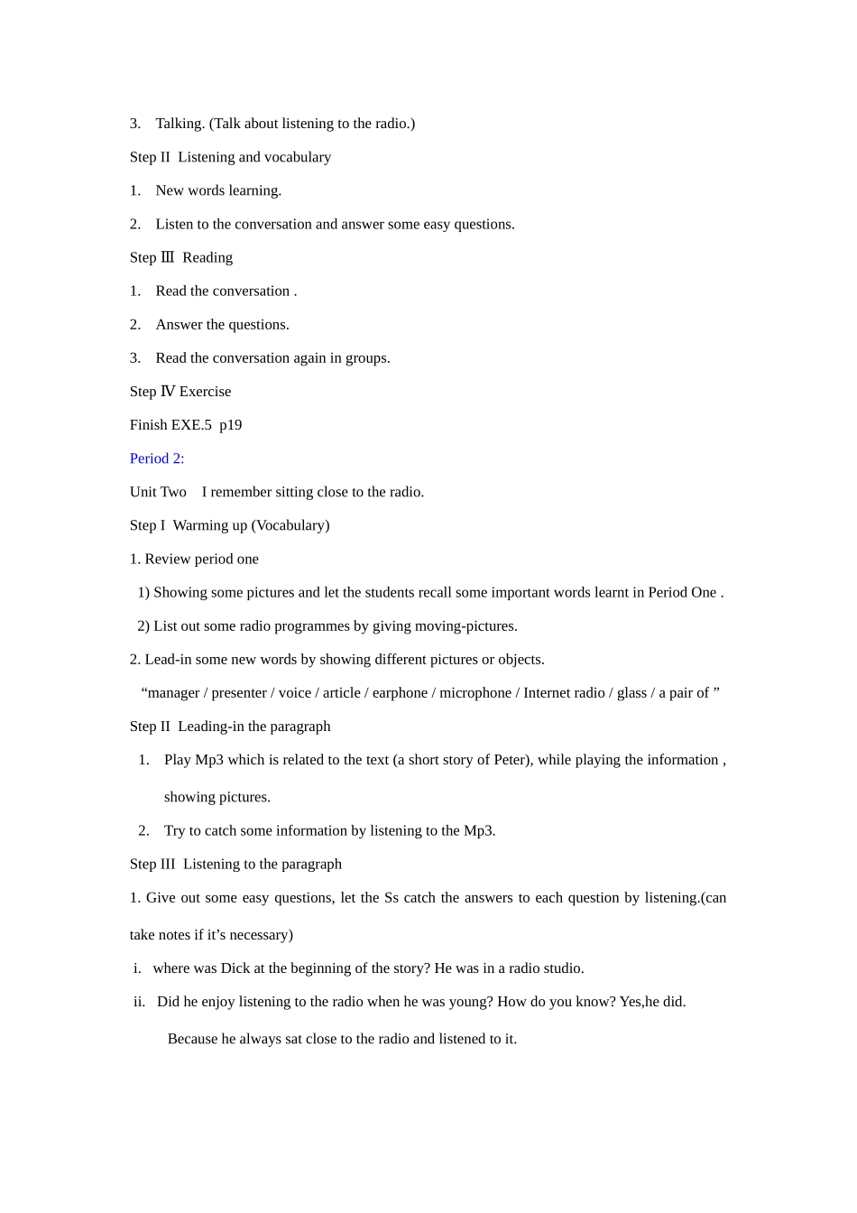 八年级英语下第3模块参赛完整教案外研版_第3页