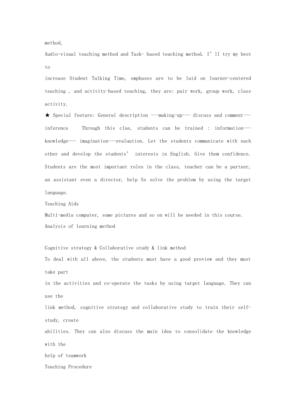 八年级英语上：Chapter 3 Reading教案沈阳牛津版_第3页