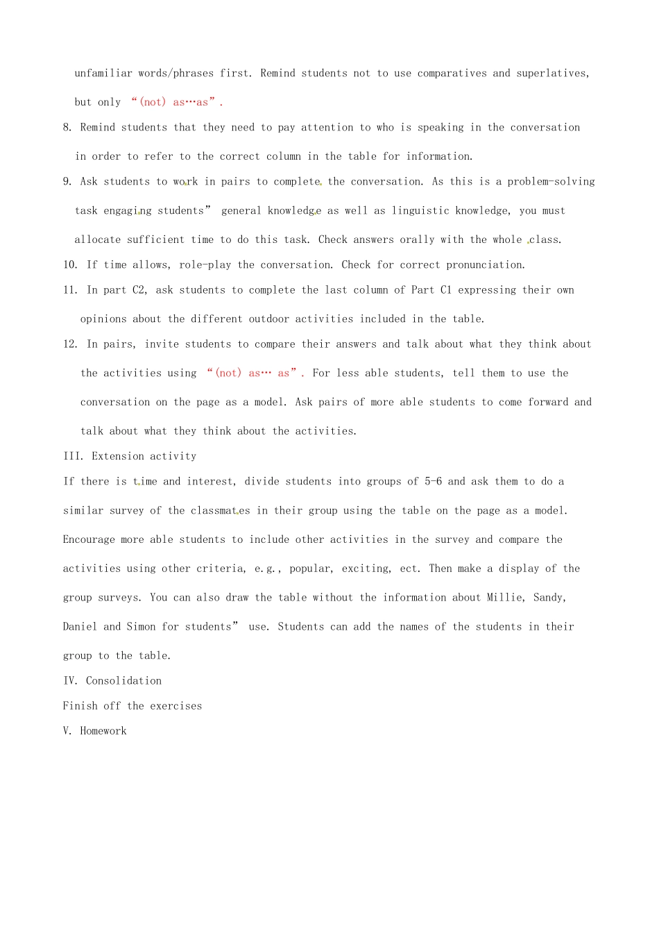 八年级英语上册 Unit 1 Friends Grammar C教案 牛津版-牛津版初中八年级上册英语教案_第2页