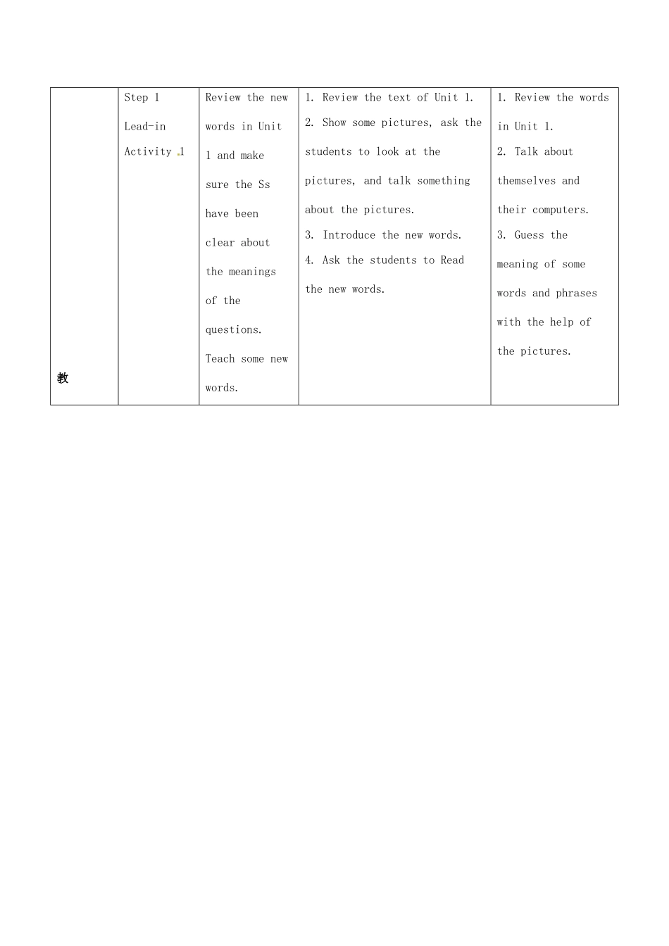 天津市武清区杨村第五中学七年级英语上册《Module 7 Computers Unit 2 When do you use a computer》教案 （新版）外研版_第2页