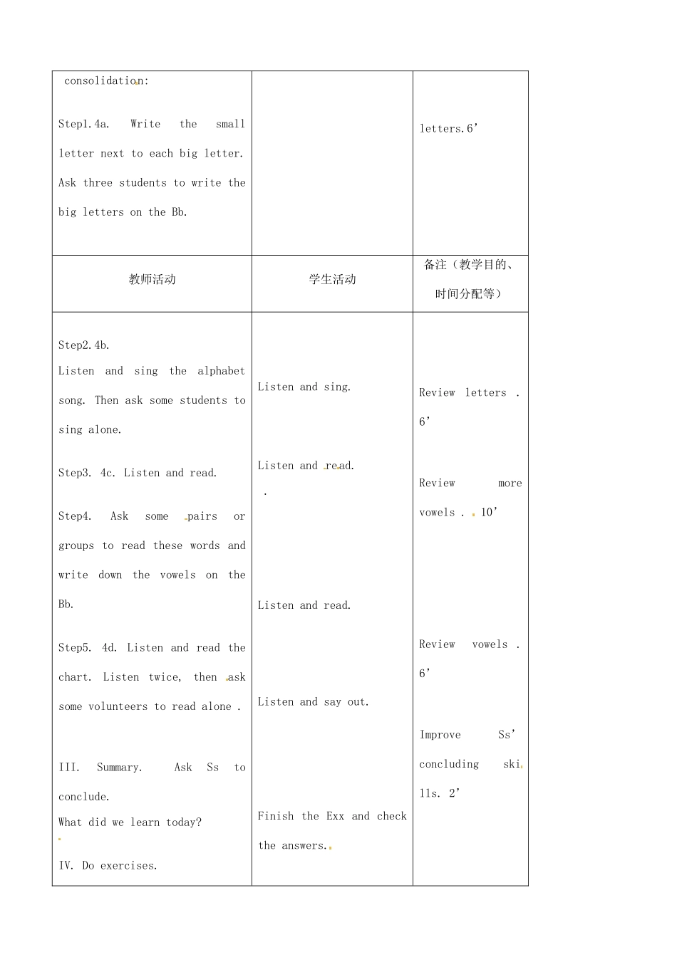 吉林省四平市第十七中学七年级英语上册《Starter Unit 3 What color is it》（第3课时）教案 （新版）人教新目标版_第2页