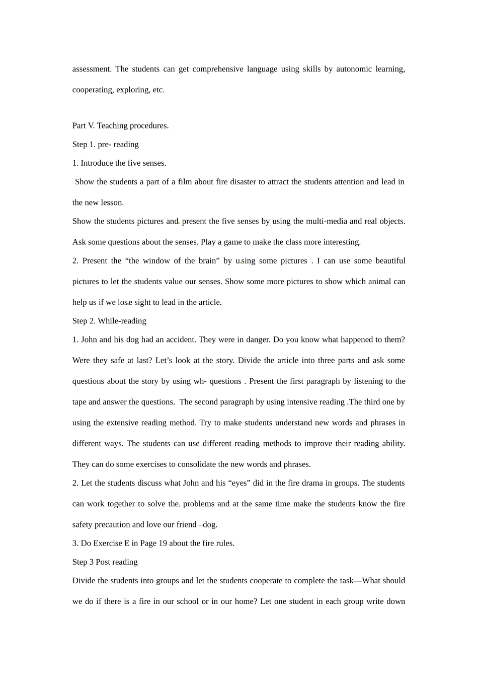 八年级英语：Chapter 2 Reading教案沈阳牛津版_第3页