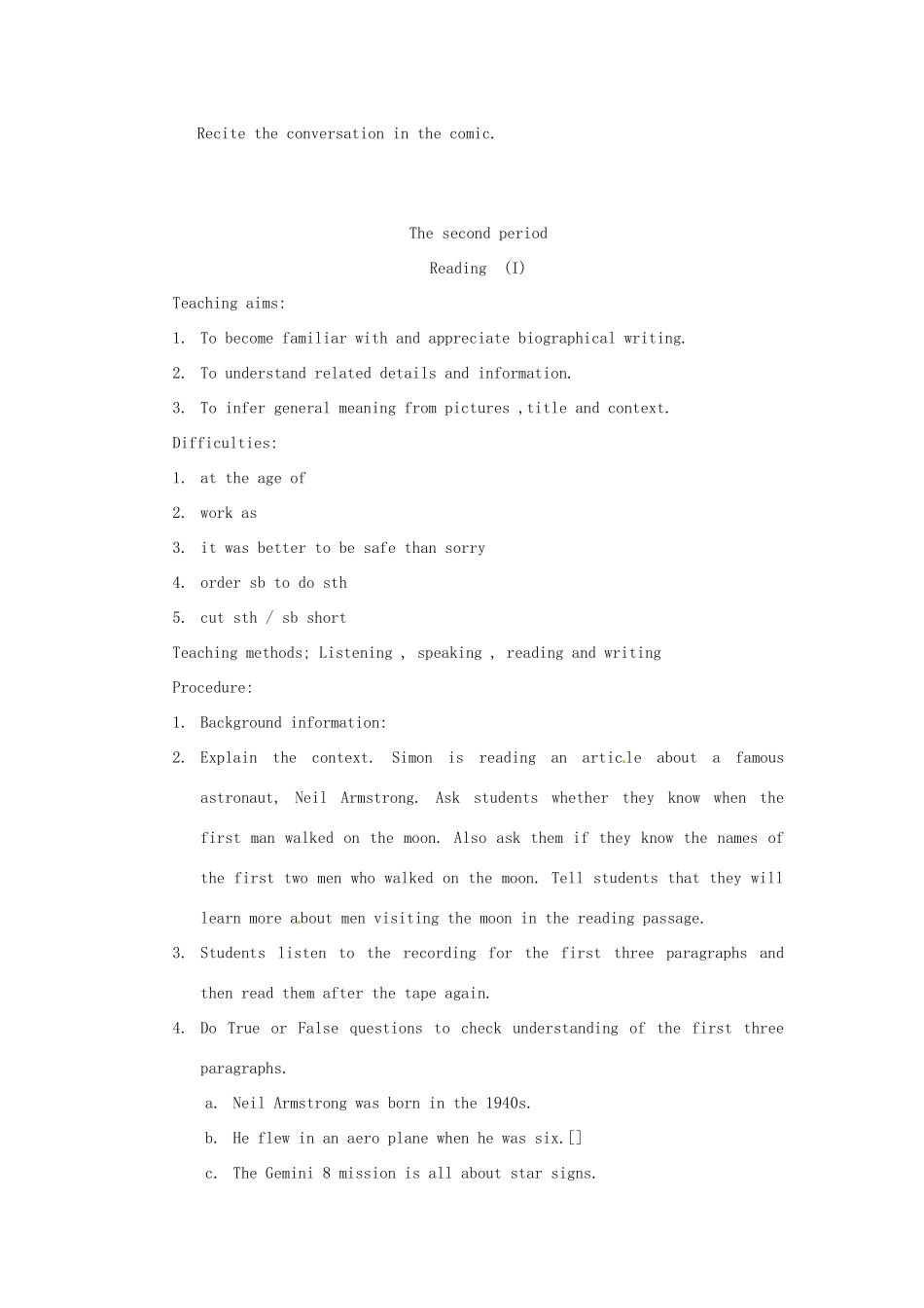 九年级英语下册 unit4全套教案 牛津版_第2页