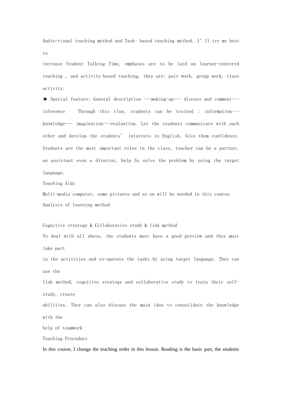 八年级英语上册 Chapter 3 Reading教案 牛津沈阳版_第3页