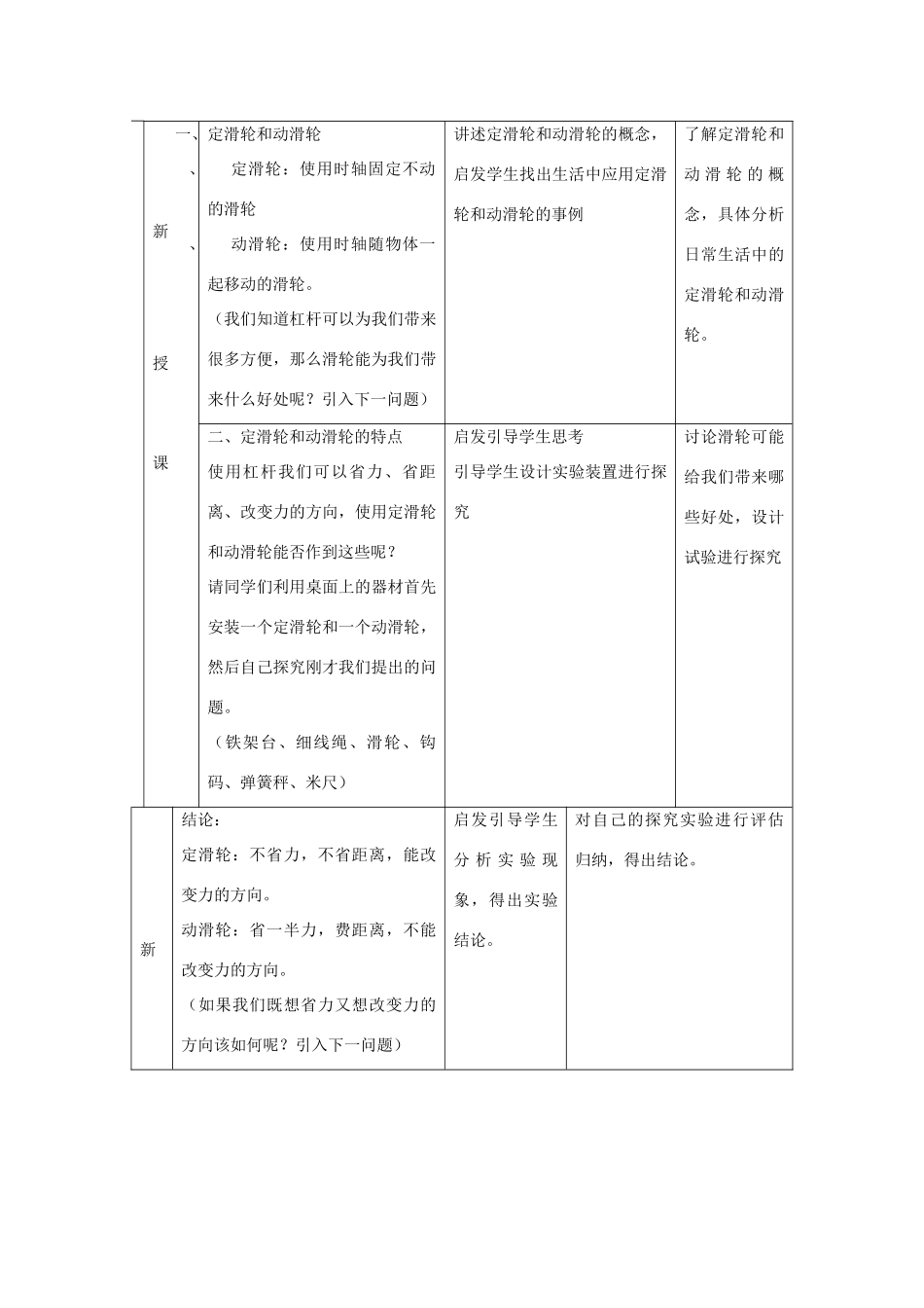 九年级物理 其他简单机械教案 苏科版_第2页