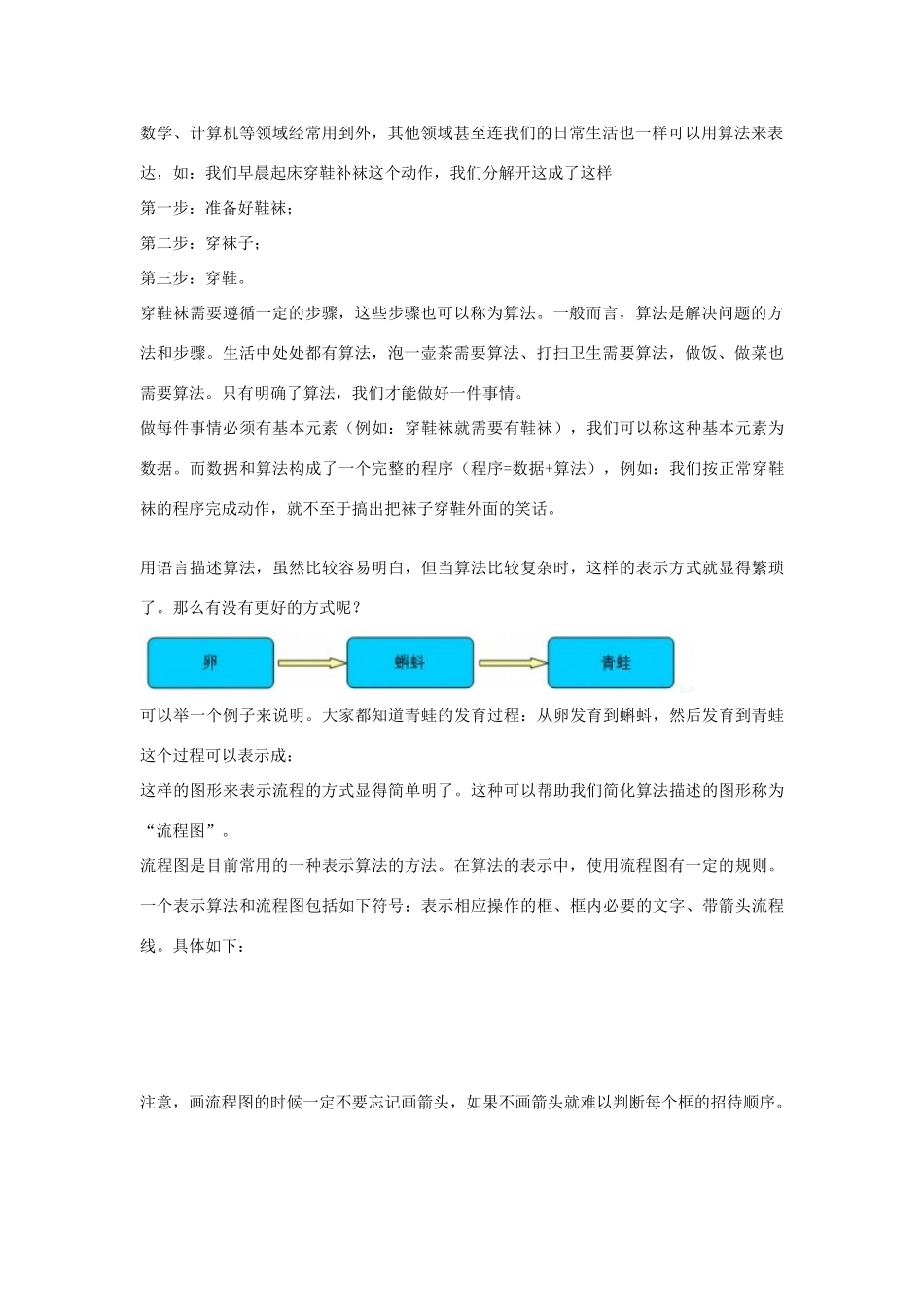 九年级信息技术第一学期算法与流程图教案 青岛版_第2页