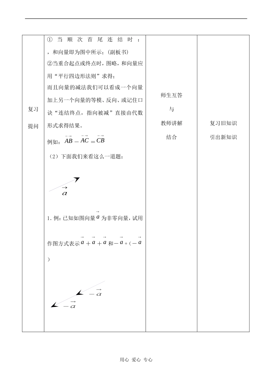 高中数学 2.2.3《向量的数乘运算及其几何意义》教案人教版必修4_第2页