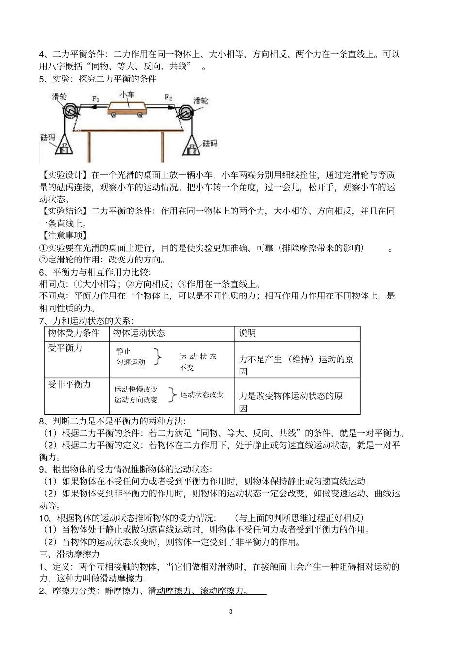 2015年八年级物理下册知识点总结综述综述_第3页
