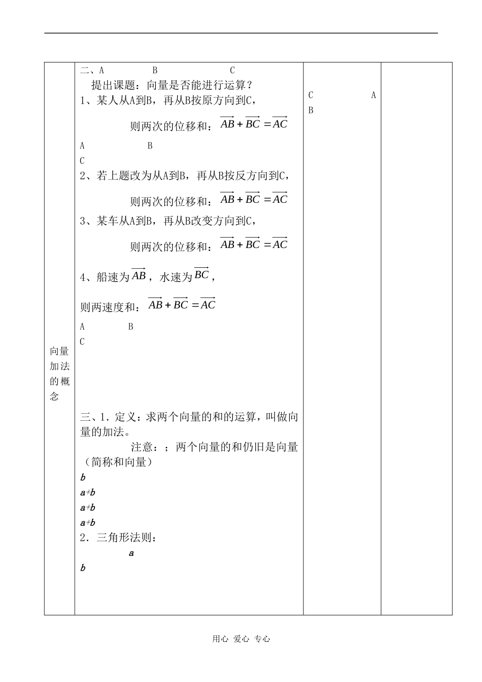 高中数学 2.2.1-2.2.2《向量线性运算（一）》教案人教版必修4_第2页