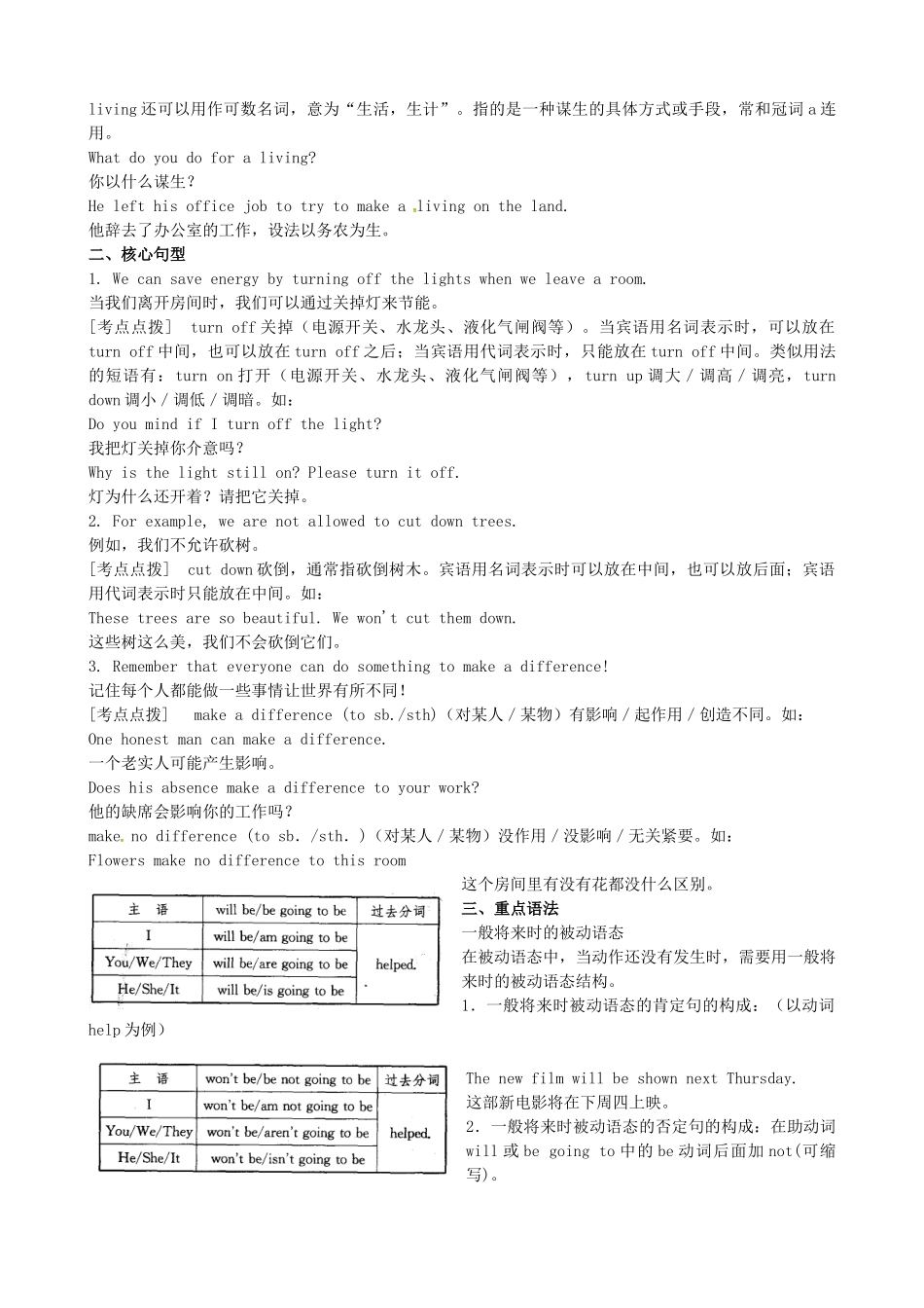 中考英语《第24课时 八下 Unit 8 A great world》复习教案 牛津版-牛津版初中九年级全册英语教案_第2页