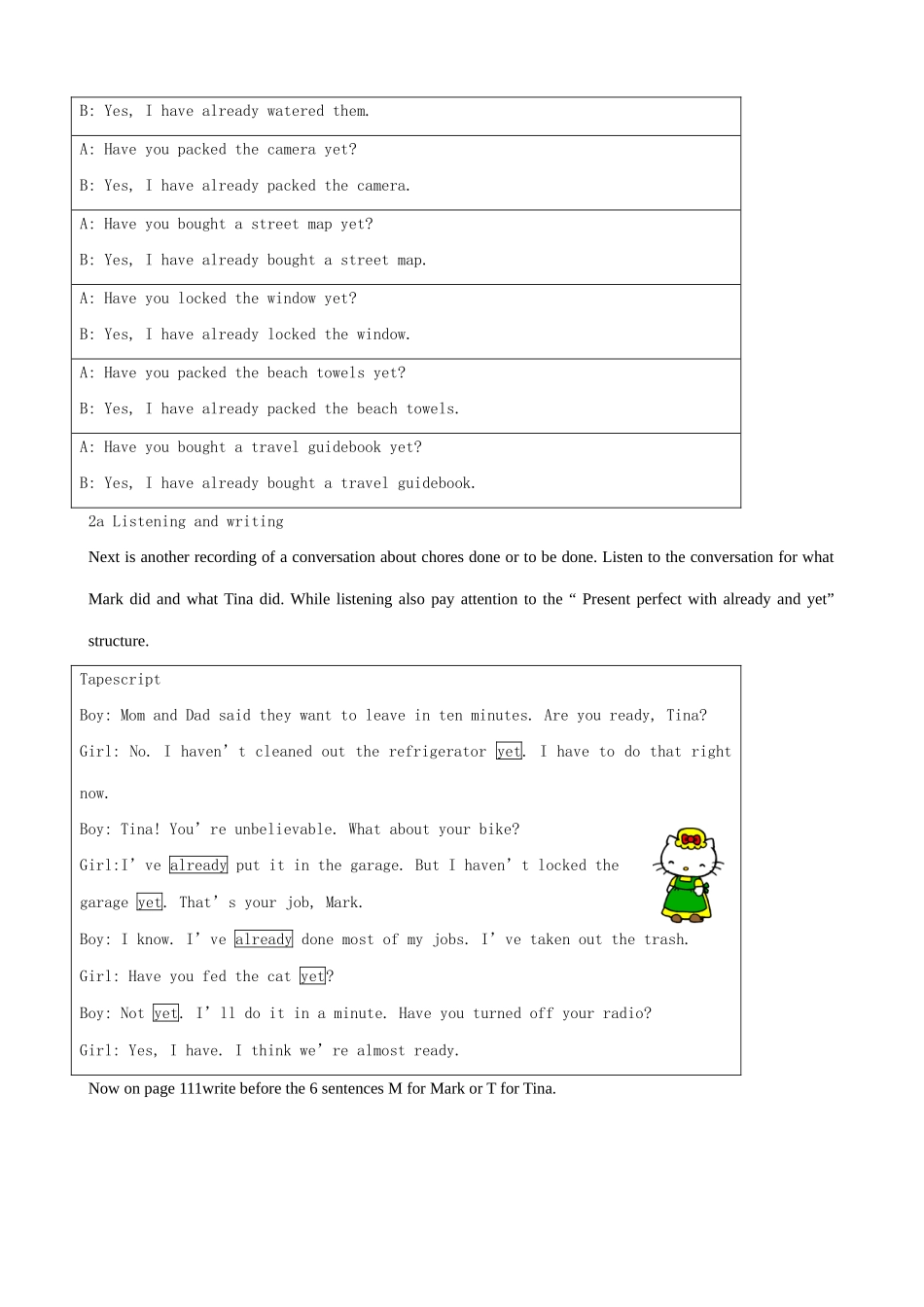 九年级英语Unit14 Have you packed yet教案_第3页