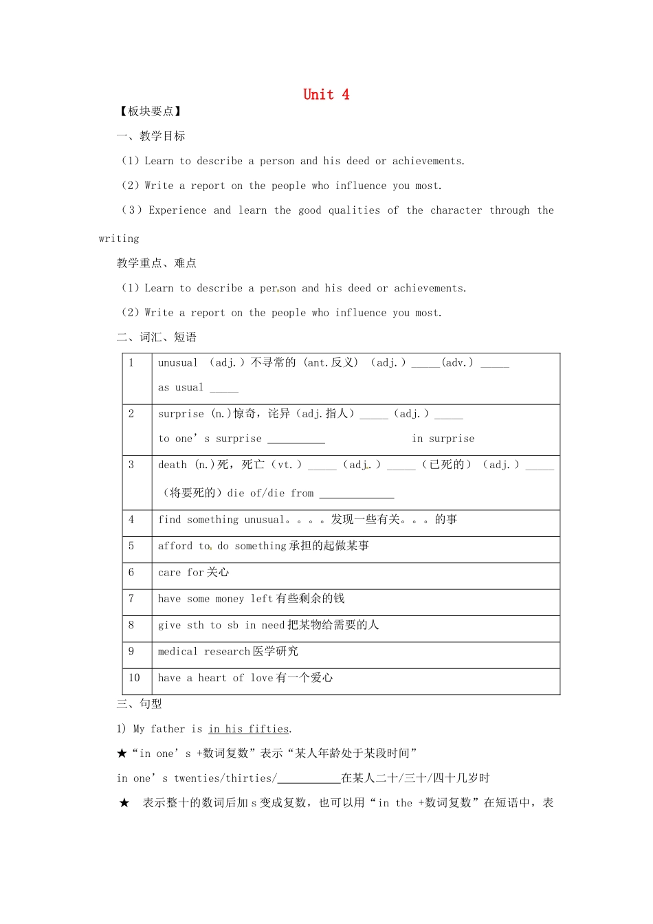 九年级英语上册 Unit 4 Growing up Task教案 （新版）牛津版-（新版）牛津版初中九年级上册英语教案_第1页