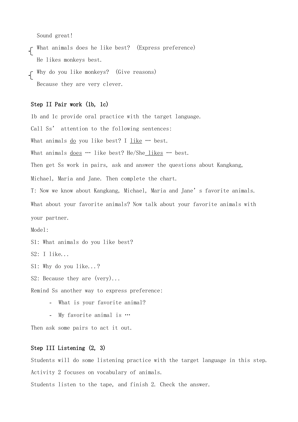 七年级英语Unit4 Having fun教案3 仁爱版_第3页