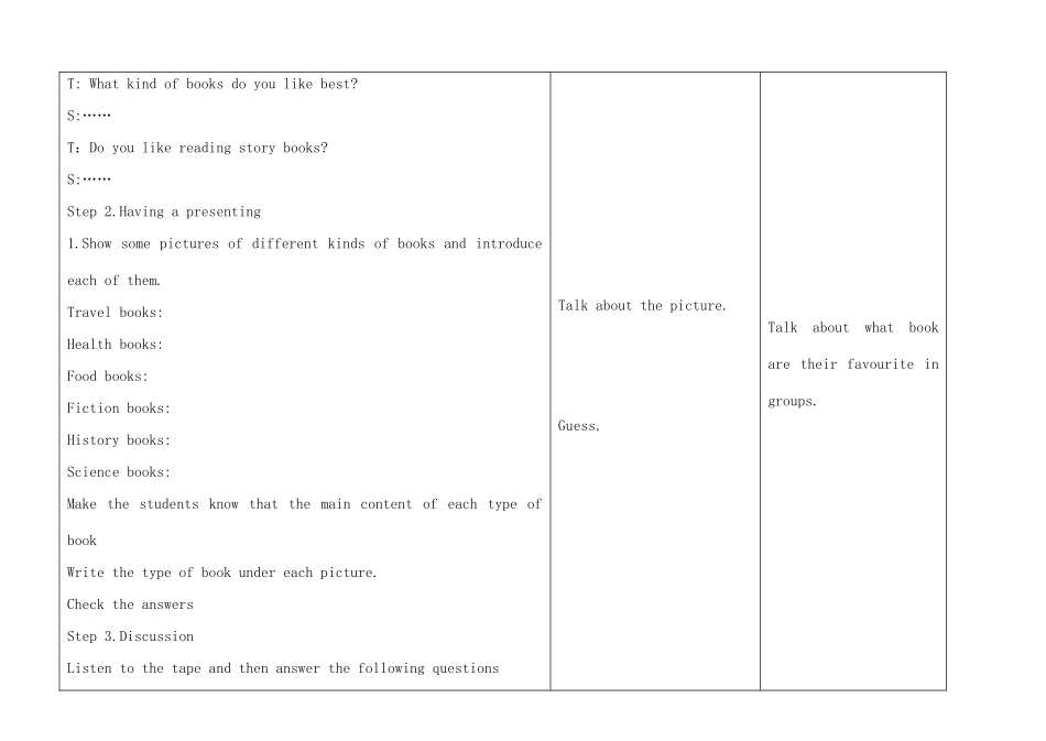 八年级英语下册 Unit 4 A Good Read Comic and strip﹠welcome to the unit教案 （新版）牛津版-（新版）牛津版初中八年级下册英语教案_第2页