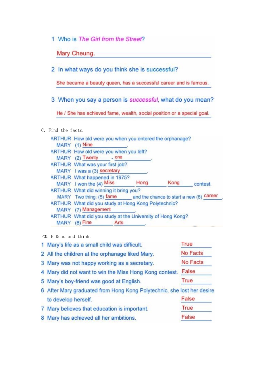 九年级英语下册 Chapter 3 A success story Reading教案 牛津沈阳版-牛津沈阳版初中九年级下册英语教案_第3页