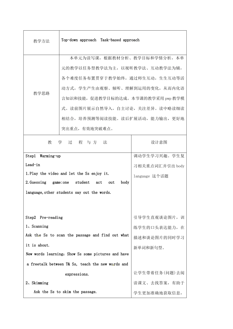 天津市宝坻区新安镇七年级英语下册 Module 11 Body language Unit 2 Here are some ways to welcome them教案 （新版）外研版-（新版）外研版初中七年级下册英语教案_第3页