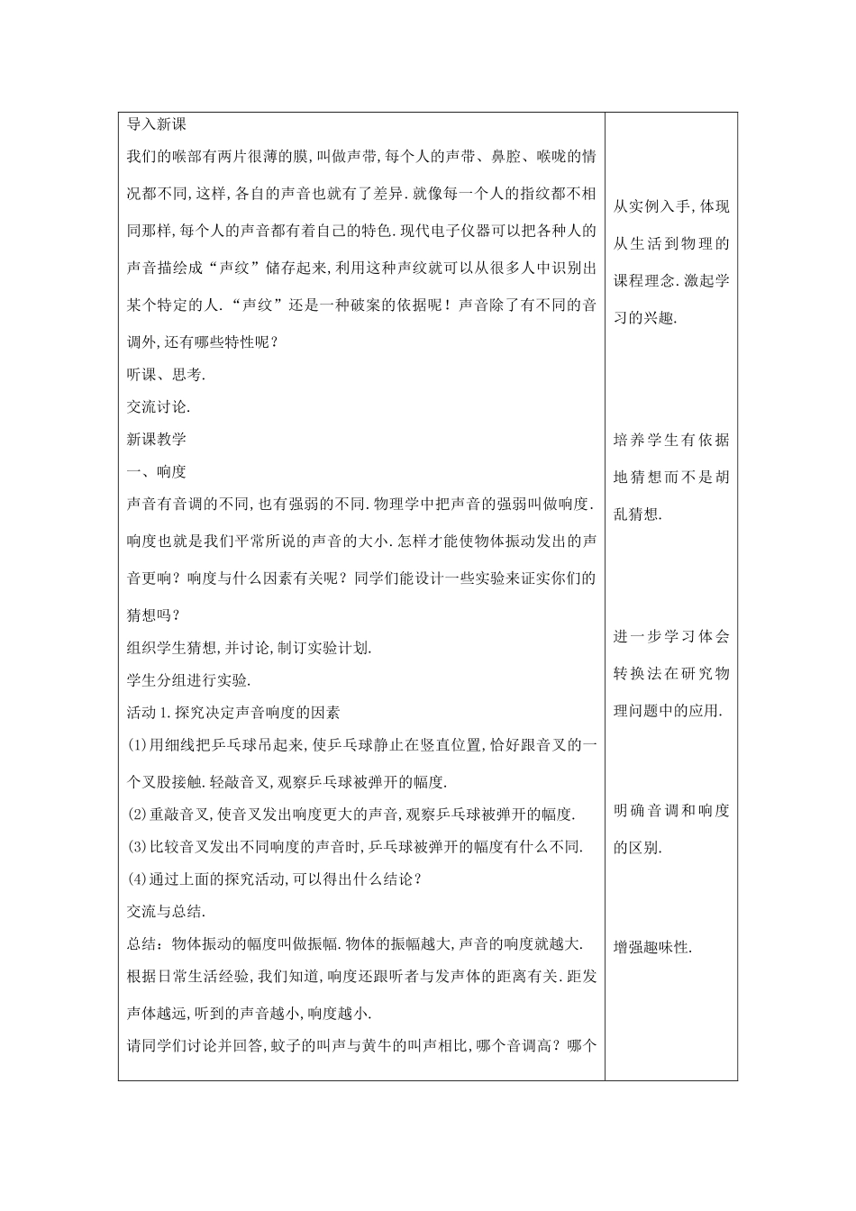 八年级物理上册 2.3 我们怎样区分声音（续）教案 （新版）粤教沪版-（新版）粤教沪版初中八年级上册物理教案_第2页