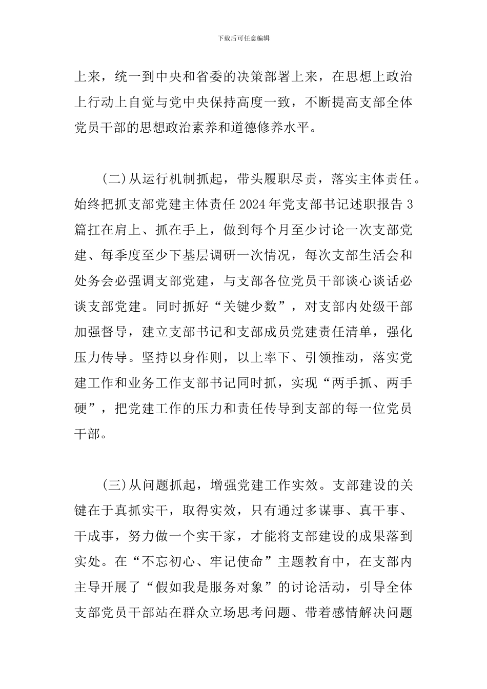 公司党支部书记述职报告三篇_第2页