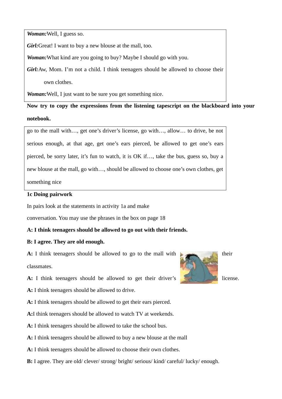 九年级英语 Unit3 Teenagers should be allowed to choose their own clothes_第3页