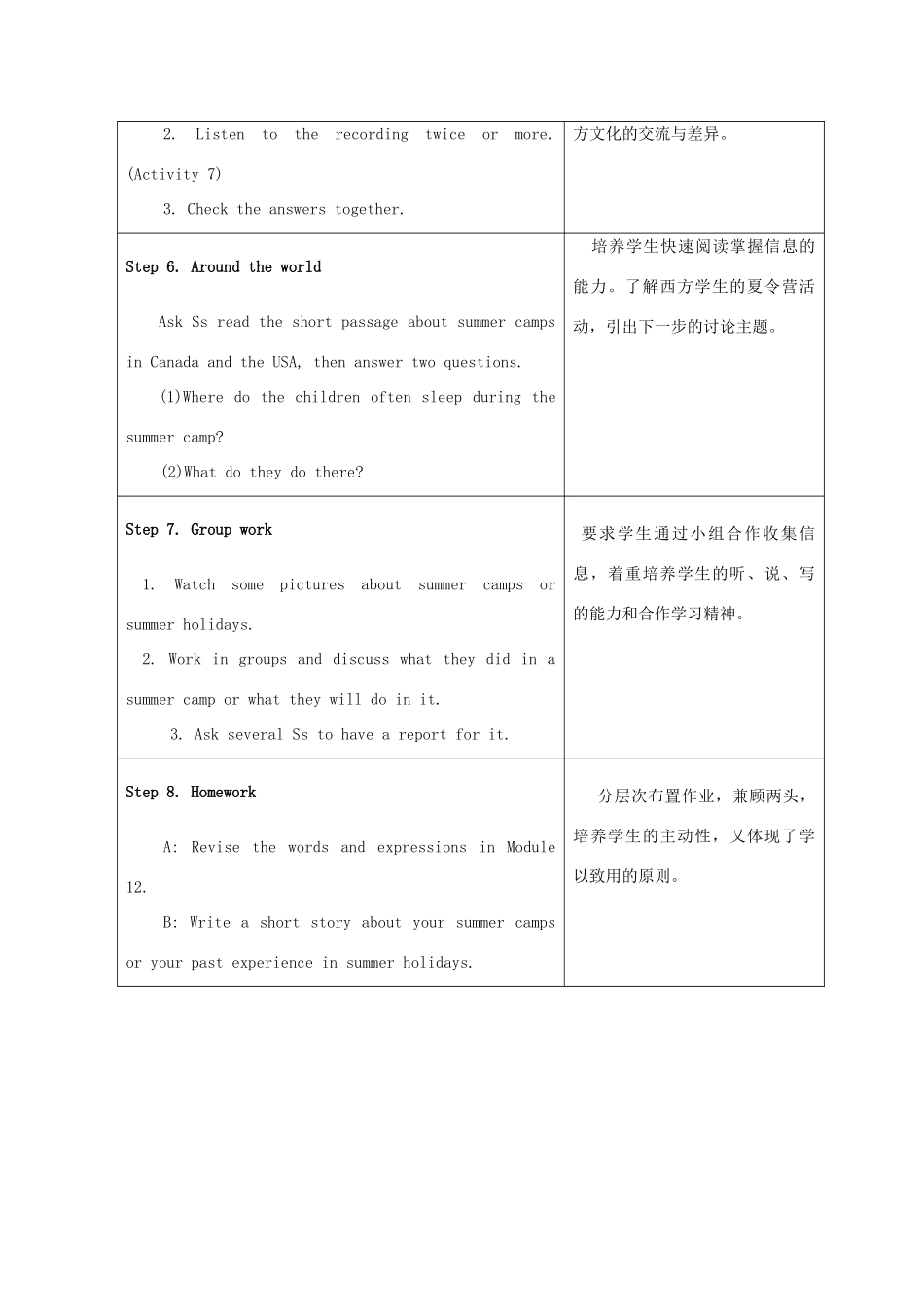 九年级英语上：Module 12 Unit 3 Language in use教案（外研版）_第3页