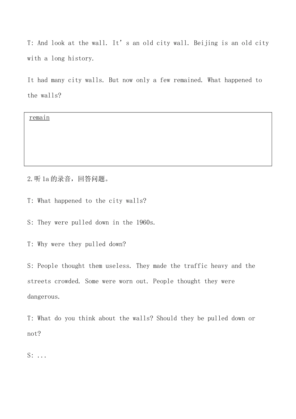 八年级英语上册Unit4 Topic3 Section A_1仁爱版_第3页
