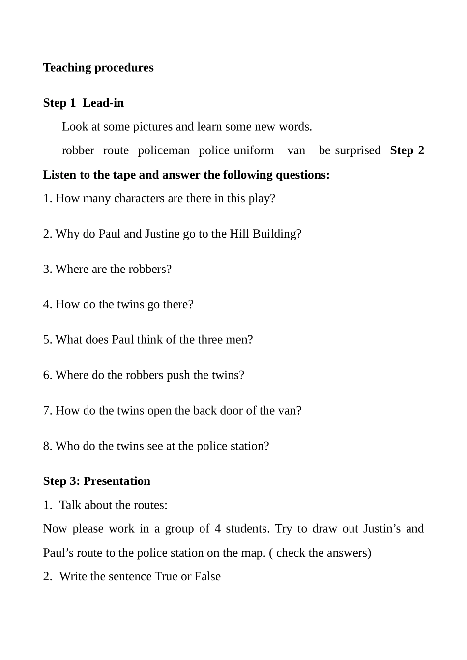 七年级英语Unit3 Finding your way Reading 2牛津版_第2页