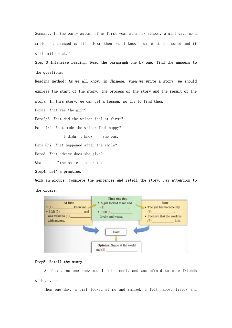 八年级英语下册 Module 9 Unit 2 I believe that the world is what you think it is教案2 （新版）外研版-（新版）外研版初中八年级下册英语教案_第3页