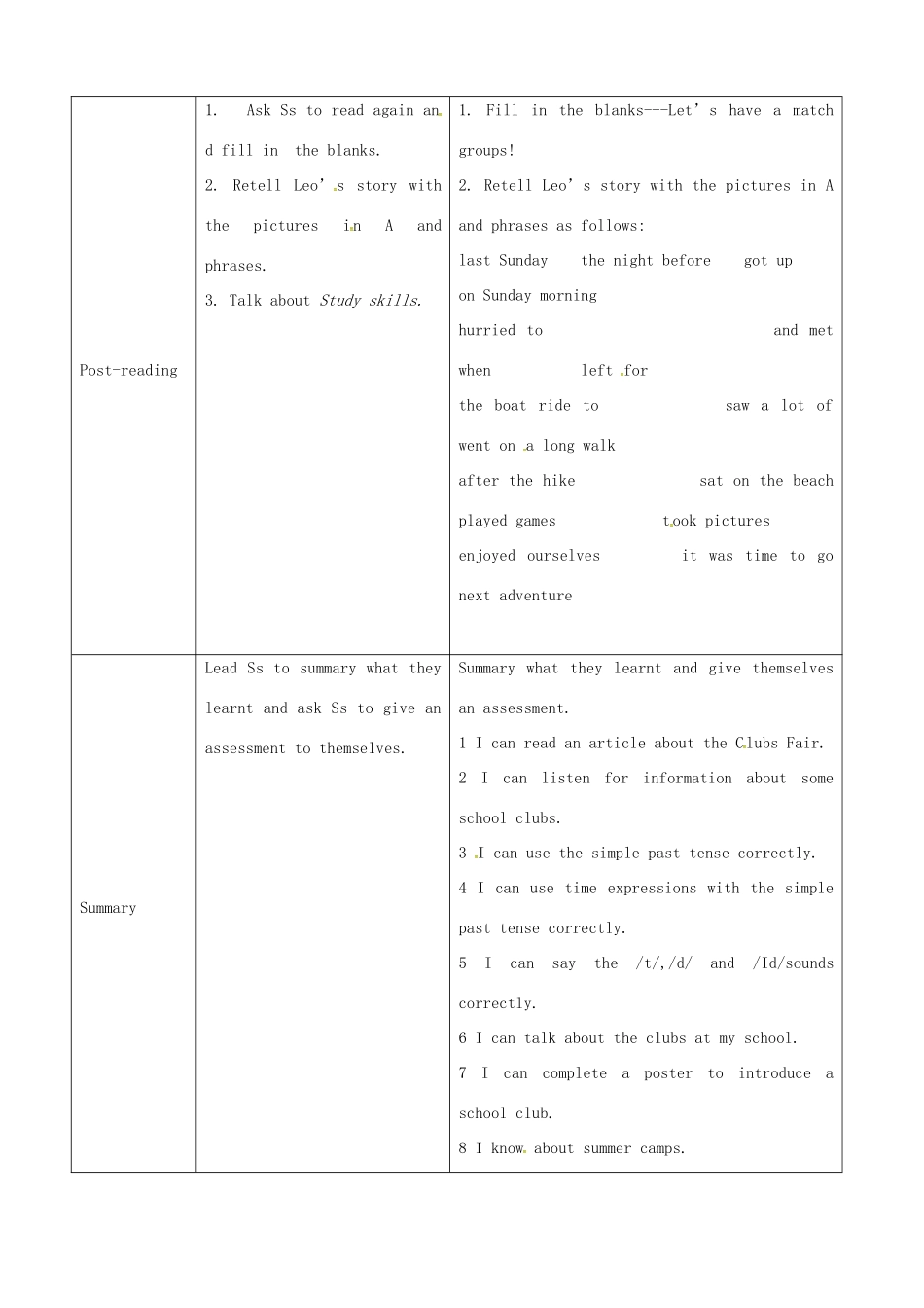 七年级英语上册 Unit 7 More Practice教案 牛津深圳版-牛津深圳版初中七年级上册英语教案_第3页