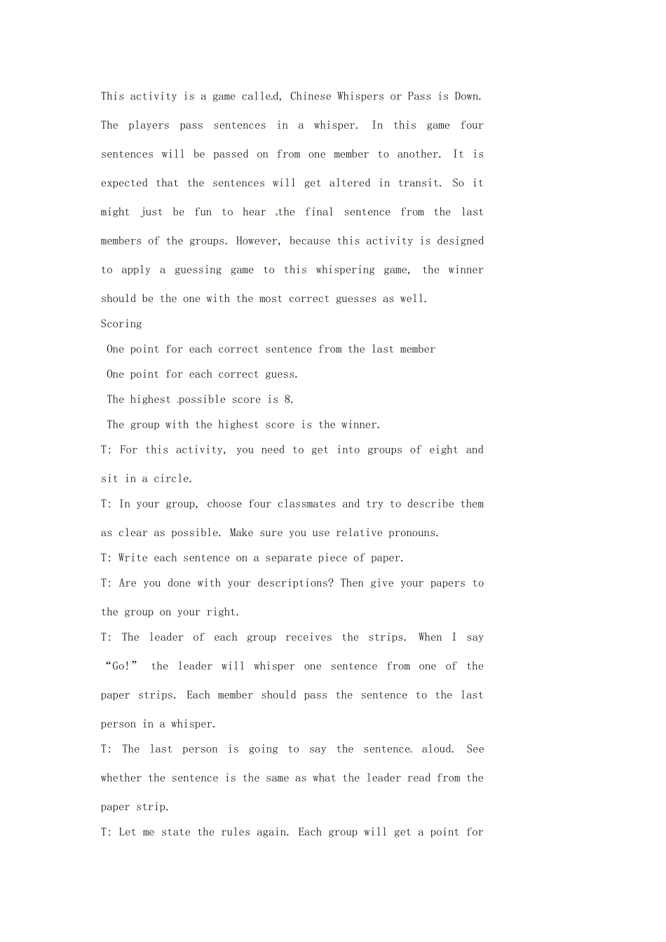 七年级英语下册 Unit 1 E-pals Lesson 4教案 教科版_第3页