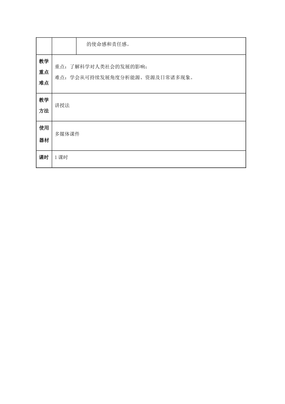 九年级物理全册 第22章 能源与可持续发展 第4节 能源与可持续发展教案 （新版）新人教版-（新版）新人教版初中九年级全册物理教案_第2页