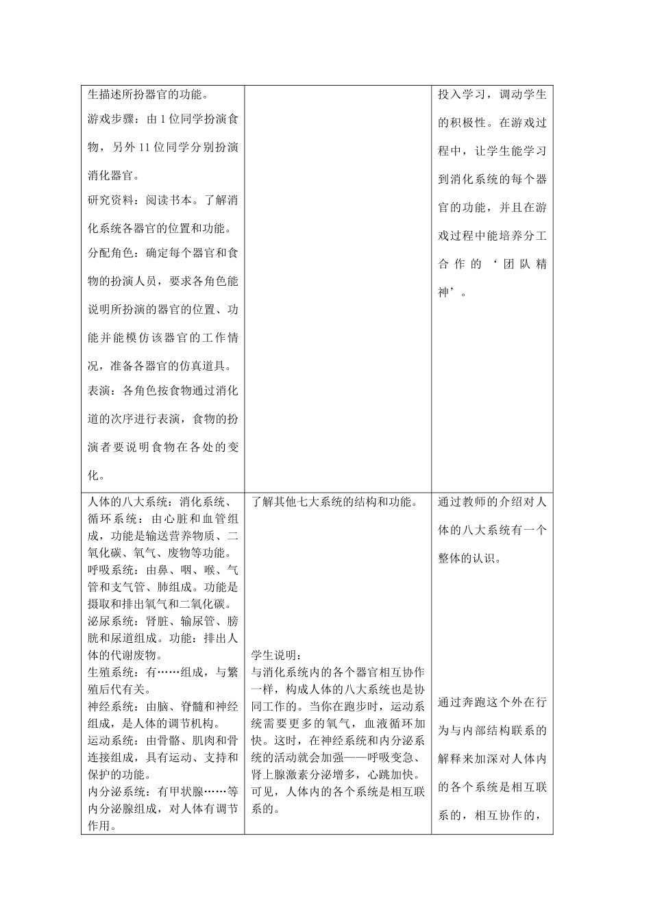 七年级科学上册《生物体的结构层次》教案6 浙教版_第3页