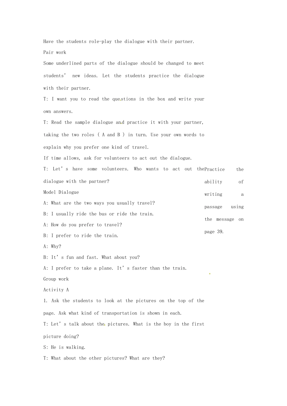 七年级英语下册 Unit 5 Cheap and Fun!Lesson 4教案 教科版_第2页