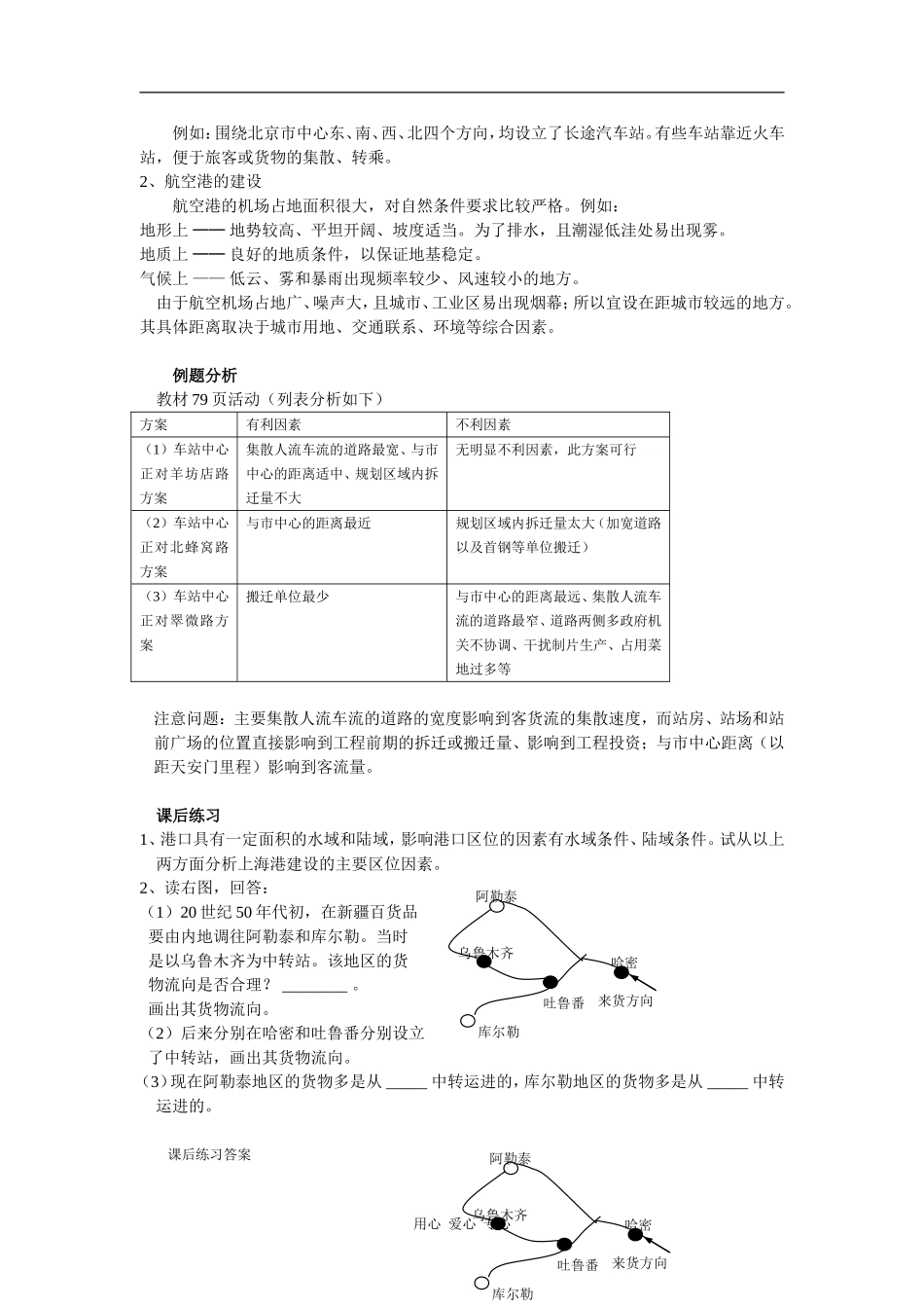 高中地理7．3   交通运输网中的点_第2页