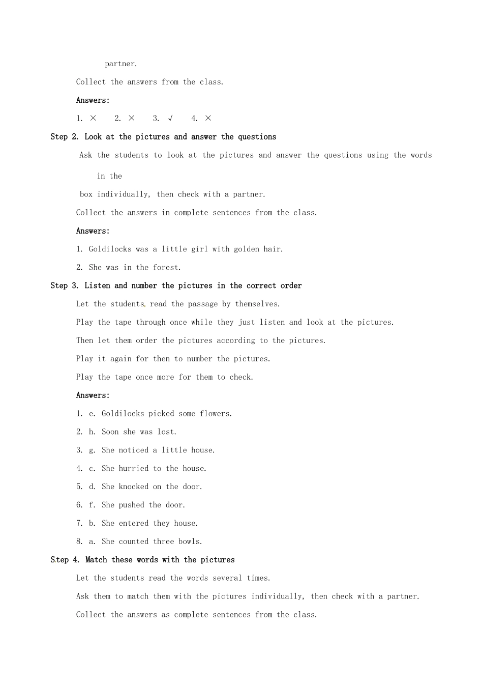 七年级英语下册 Module 9 Story time教案 外研版_第2页